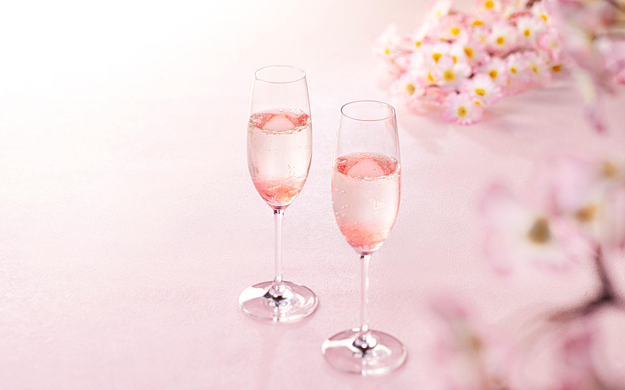 Sakura Petals Cocktail & Mocktail