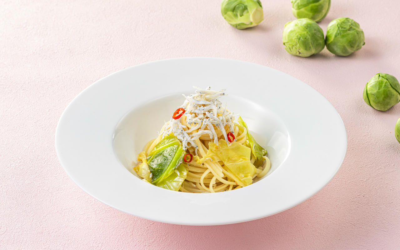 Fresh Pasta with Cabbage and Whitebait